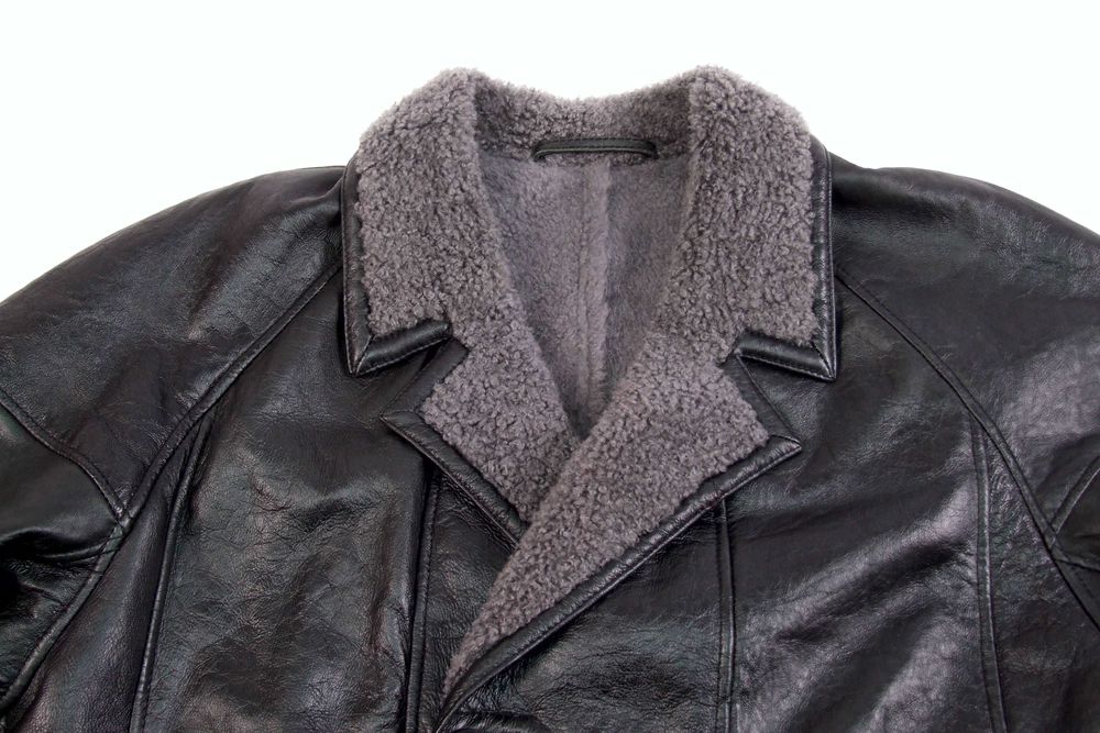 COJOC lung blana naturala, piele naturala exterior, masura 54, NOU