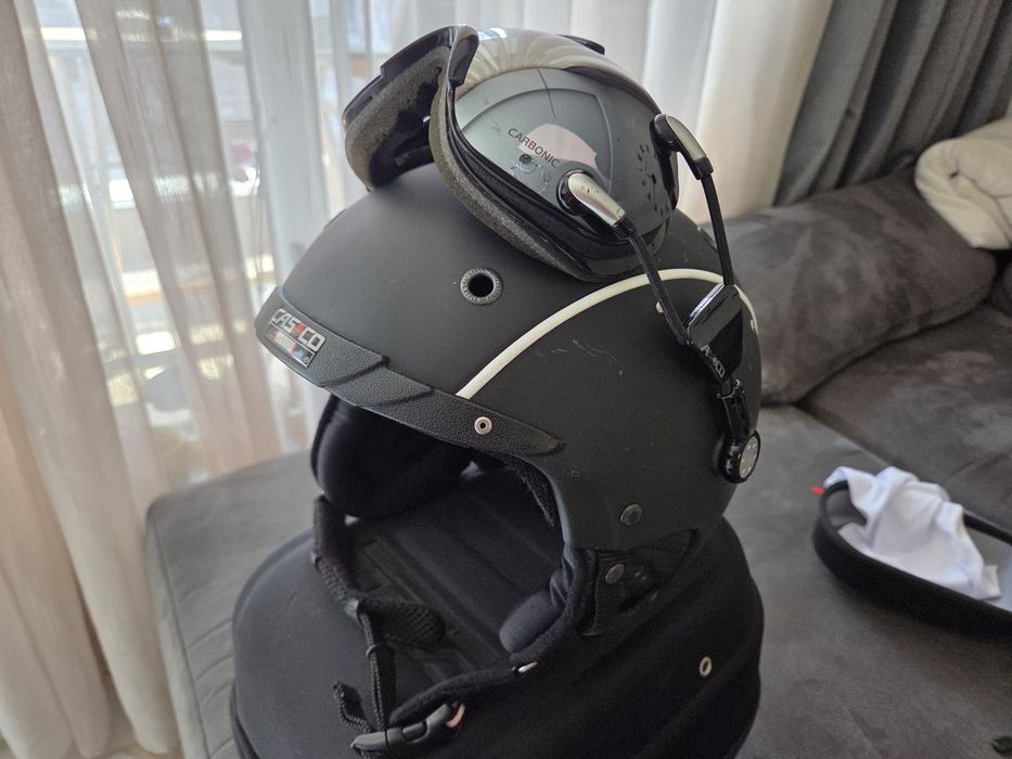 Ски каска CASCO SP-3 Airwolf + Маска FX-70 + Твърд калъф