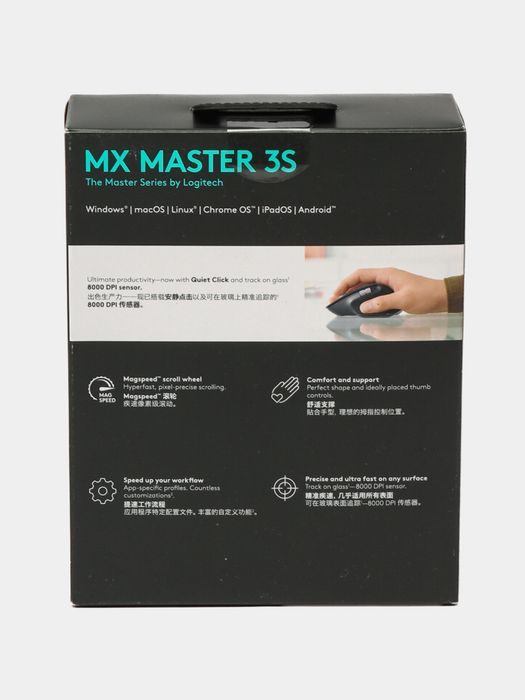 Мышь Logitech MX Master 3S Performance, компьютерная мышка, для пк