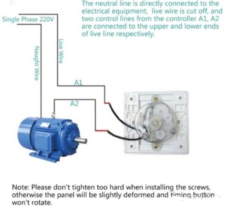 Стенен таймер ключ за вентилатор, таймер за лампа, таймер за баня
