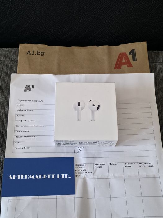 ***ЗАПЕЧАТАНИ Apple AirPods 4 Гаранция A1 2027г. White / Бели