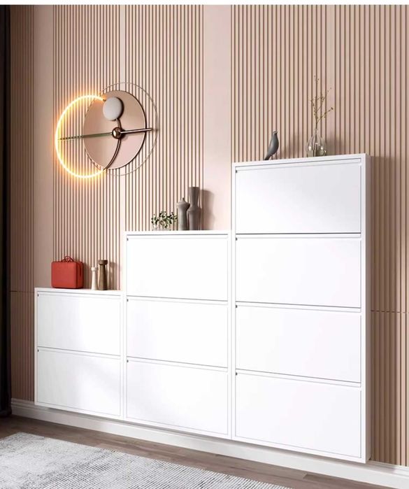 Настенный обувной шкаф/Металлический шкаф для прихожей