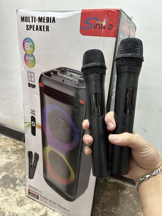 Колонка бесправодной +2 микрафон