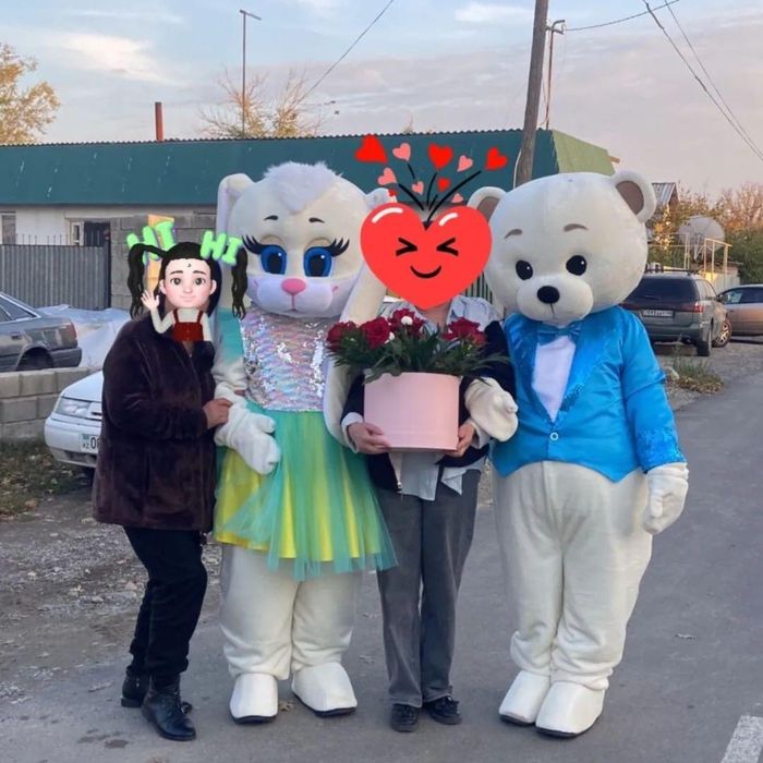 Продам мишку и зайку