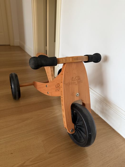 Tricicletă de echilibru 2 în 1 - Tiny Tot PLUS Bamboo - Kinderfeets