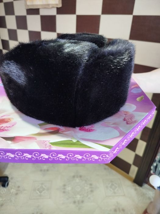 Шапка норковая новая.