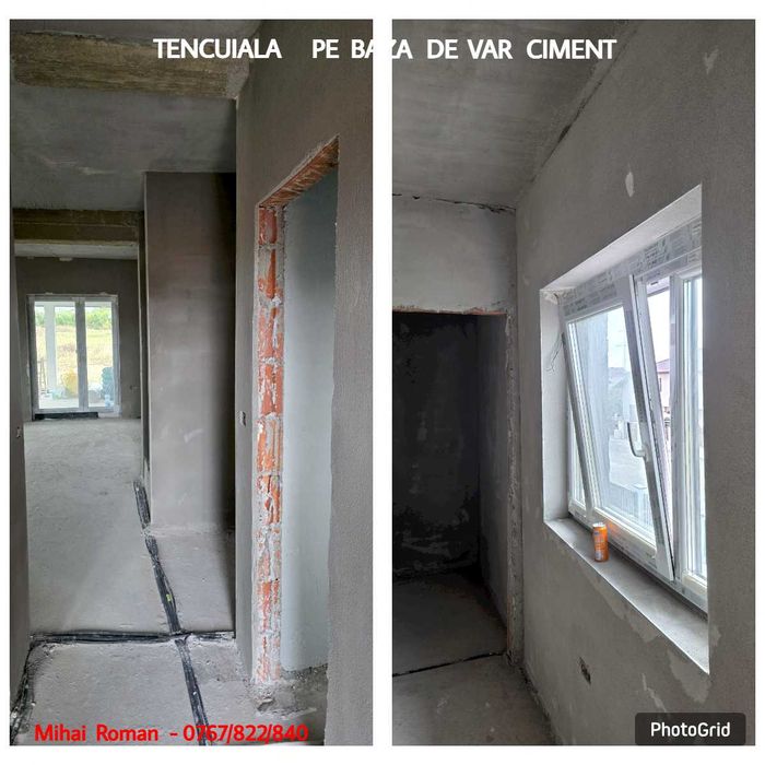 Tencuială Mecanizată Ipsos, Var-Ciment și Gleturi Interioare Timisoara