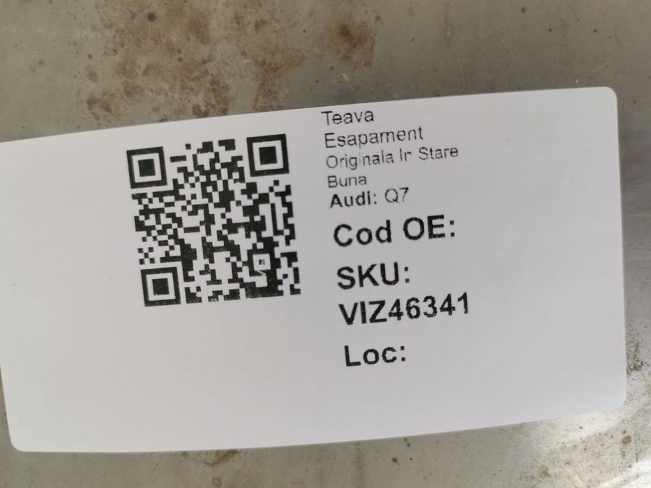 Teava Esapament Audi Q7 Originala In Stare Buna