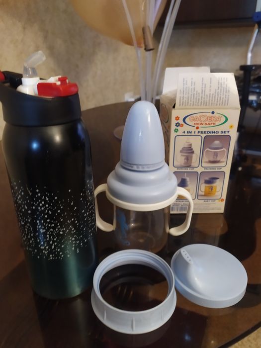 Посуда детская поильник термос. Б.У