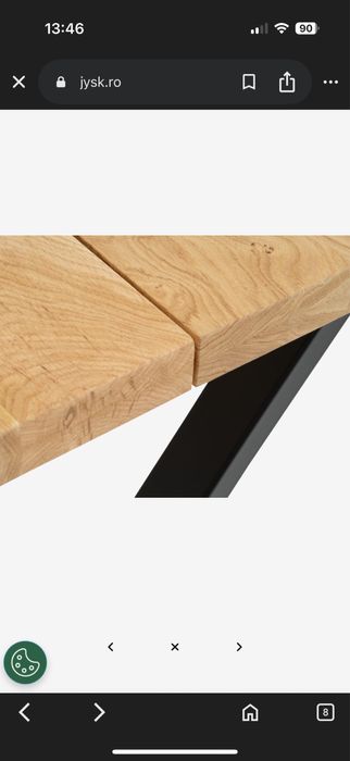 Masa lemn masiv stejar Roslev