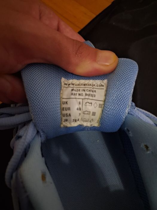Balenciaga tracks baby Blue mcqueen balmain off white nike