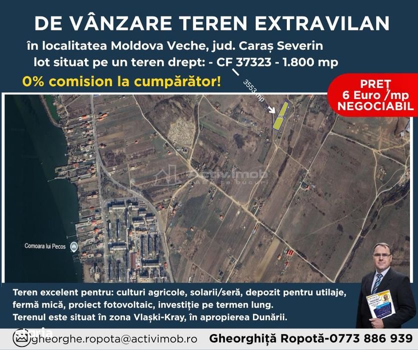 Terenuri Extravilan Moldova Noua – Parcelabile