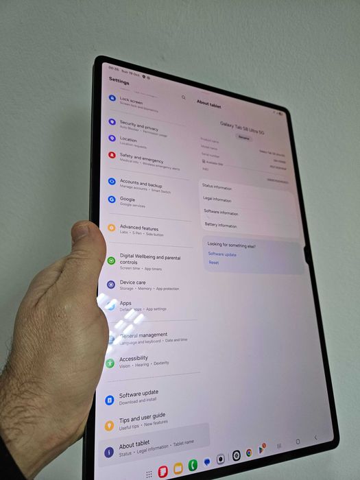 Tableta Samsung Tab S8 ultra, 256 Gb, Sim, Husa!