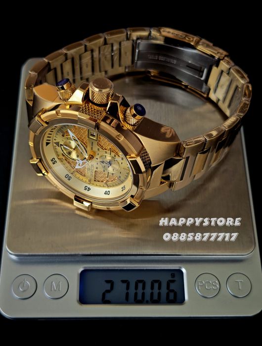 INVICTA Aviator JetFrame gold 51 mm, Инвикта нов мъжки часовник
