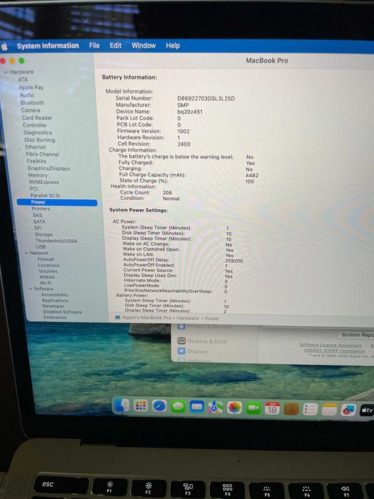 КАТО НОВ 13” MacBook Pro A1708(2017) Silver-i5/8GB RAM/256GB SSD — миниатюра 9