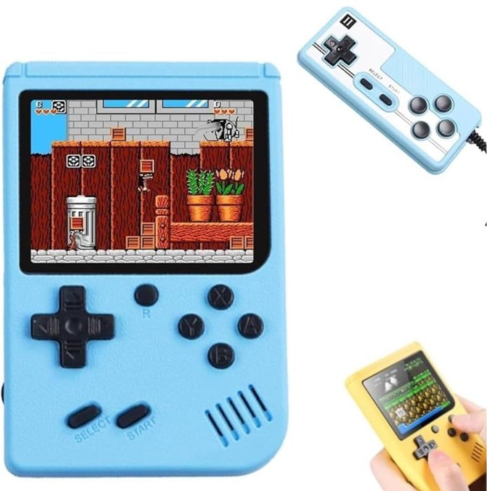 Детска Преносима игрална ретро конзола Game box с 500 игри с джойстик