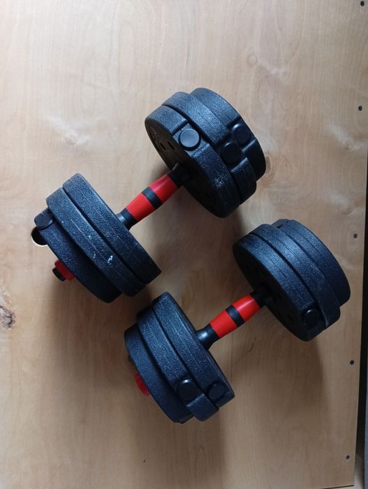 Для тренировки гантели