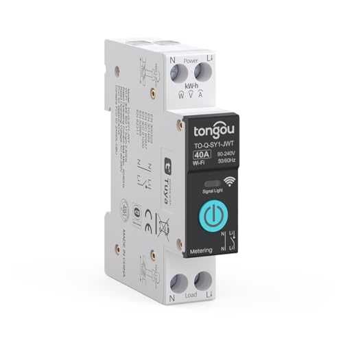 TONGOU WiFi DIN Smart Switch 40A с измерване