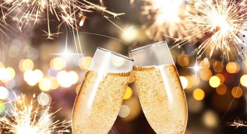 Новогодний салют фейерверк