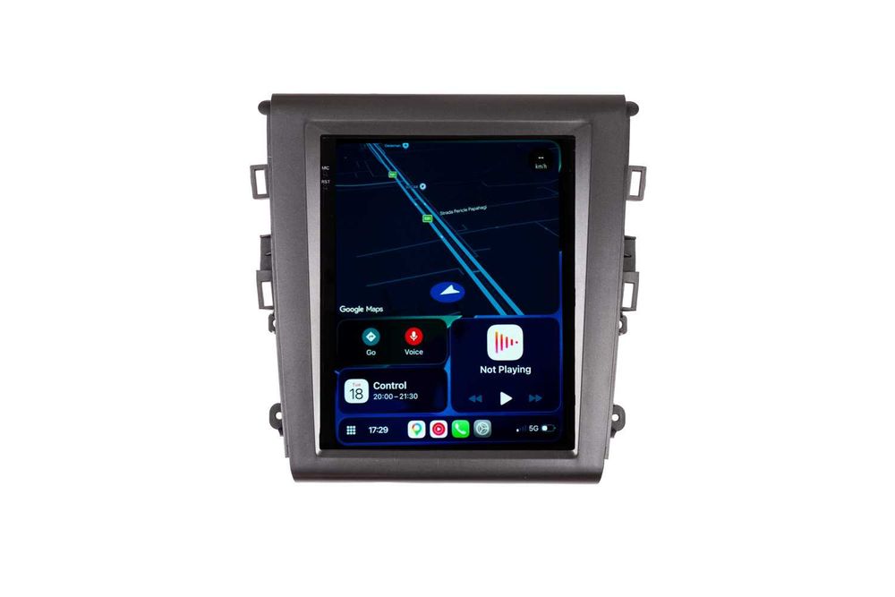 Navigatie Ford Mondeo MK5 Ecran Vertical Tip Tesla , Android 14 Carplay Wireless Android Auto + Camera Marsarier