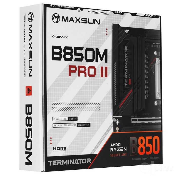 - Материнская плата Maxsun MS-Terminator B850M PRO II WIFI7 DDR5 AM5