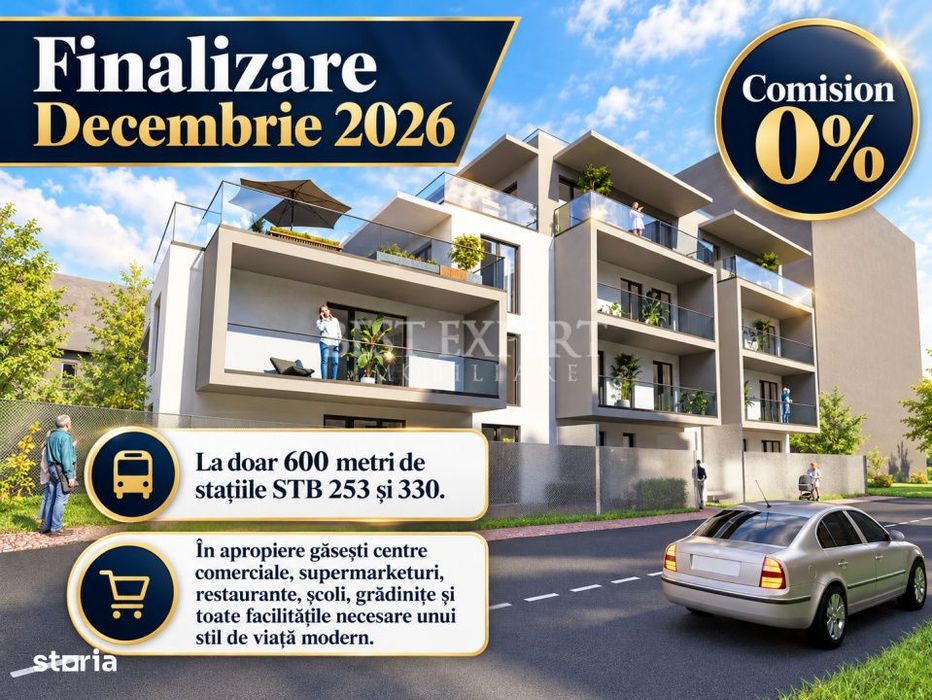 Direct Dezvoltator | 2 Camere | Parcare Inclusa | STB la 600 m