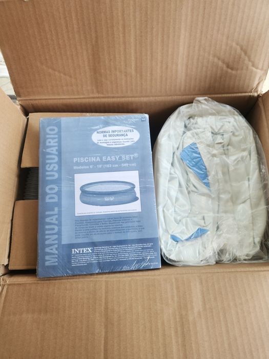 Piscina gonflabila circulara Family Intex Easy, 305 x 76 cm, pompa de