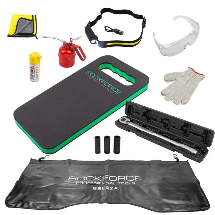 Шкаф количка с инструменти 274части + 12 подаръка ROCKFORCE