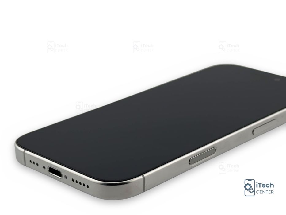 iPhone 16 Pro, 128GB, White, 100% батерия, КАТО НОВ, 1г. ГАРАНЦИЯ!