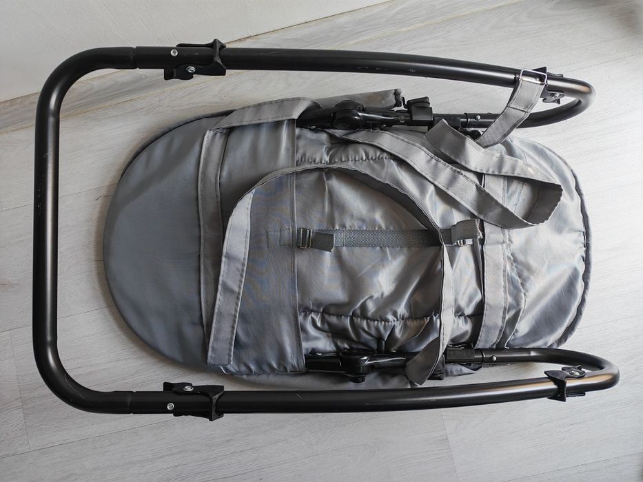 Бебешки шезлонг Eliza Luxe Lorelli Cool Grey Stars