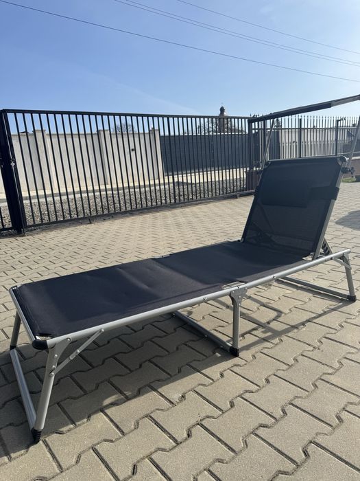 Sezlong din aluminiu pliabil 2 bucati!
