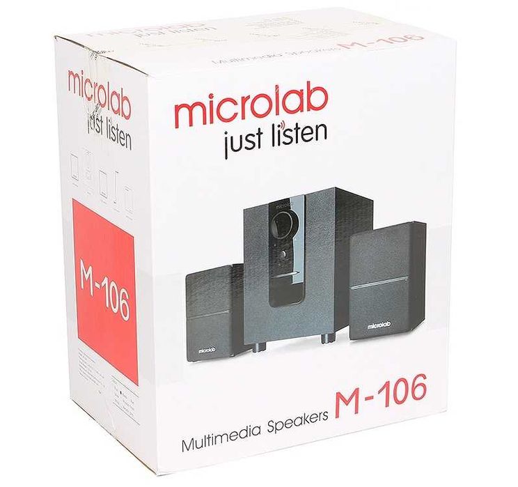 Колонки Стереосистема Microlab M-106/ 2.1 / 10W RMS (2,5*2+5W)  1.4