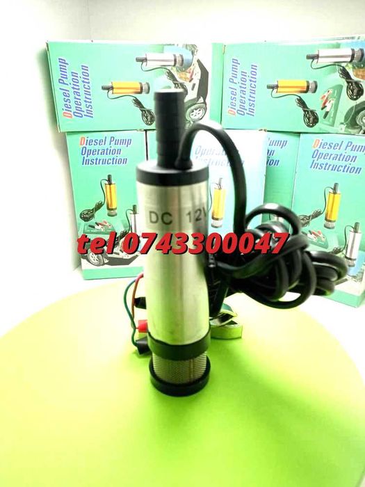 Pompita Transfer Lichid Submersibila Carpoint Electrica 12V, 8500/ Min, 12L/ Min Cu Filtru Kft Masina Pentru Verificari Accesoriu Atelier Reglabil Mo