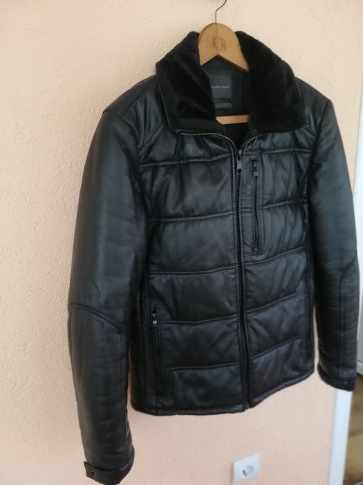Geaca piele bărbați Zara Man S