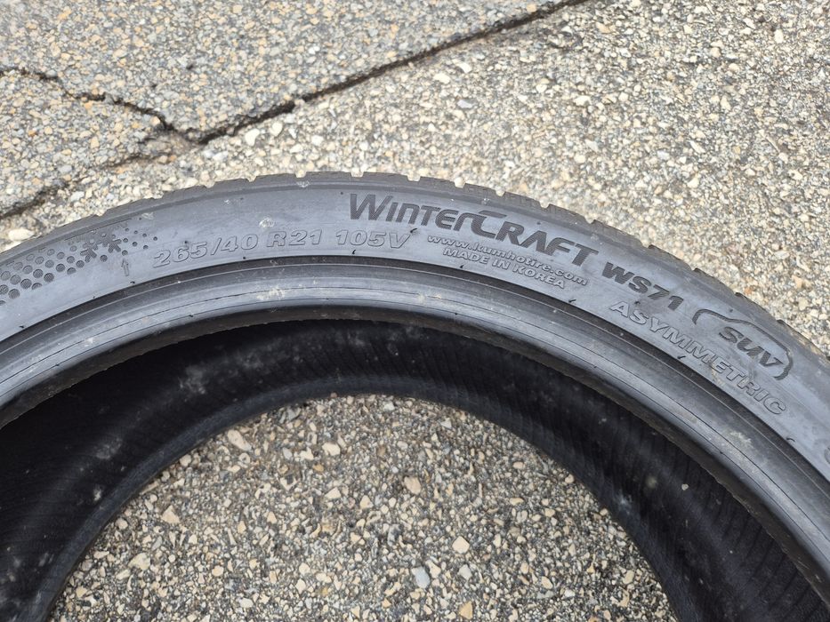 1бр. 265/40/21 Kumho Winter craft WS71 зимна гума