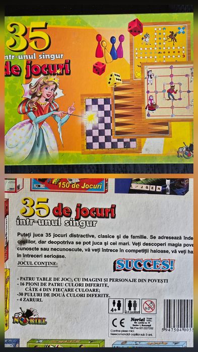 Set 8 puzzle si jocuri educative copii 5-9 ani