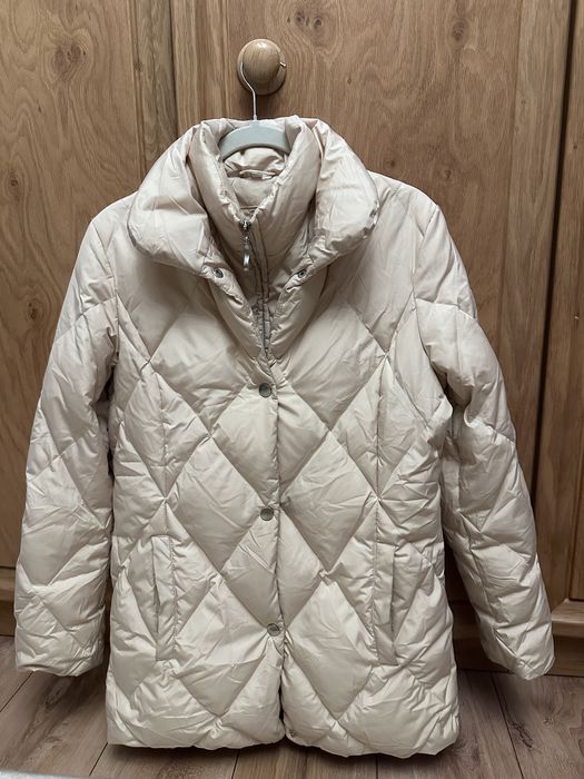 Vand geaca dama ivory pene si puf S