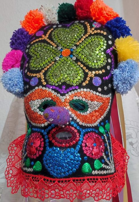 ДЕТСКА кукерска маска, гугла, нова, уникат,ръчна изработка,