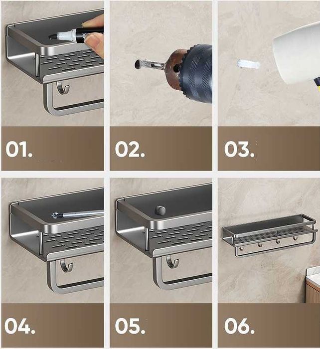 Набор полок 30 см, металл, 2 шт