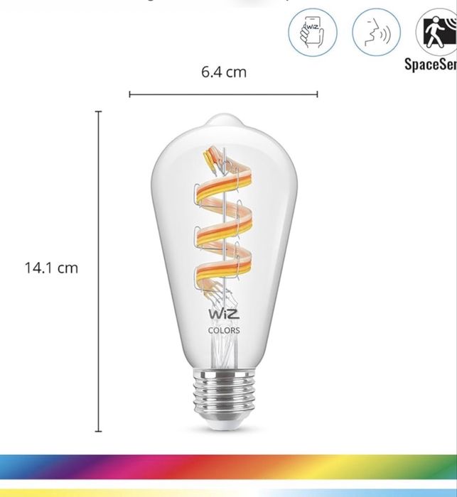 Bec cu filament WiZ E27 Edison