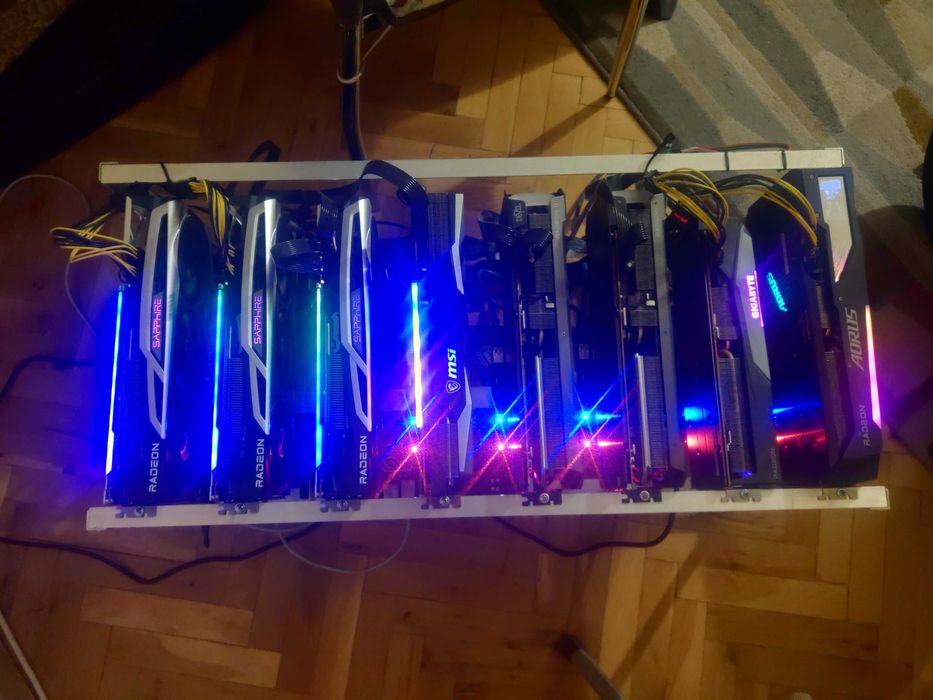 Mining Rig 6800XT x8 506 Mh