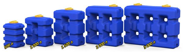 Емкость бак бочка 3000 литров прямоугольная с завода, гарантия