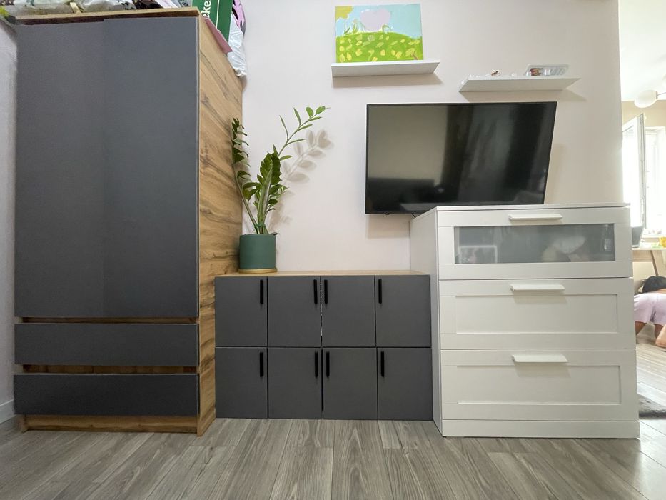 Шкаф, тумба напольная 2 штуки и комод Икеа