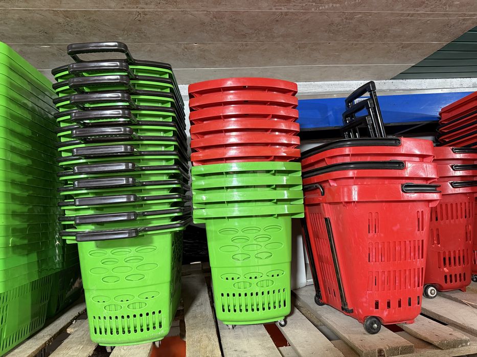 Корзинки покупательские б/у