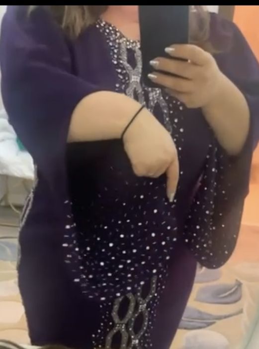 Rochie mov cu pietricele