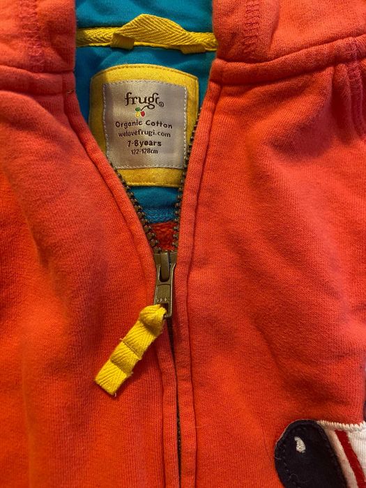 Детски суичър с качулка Frugi – 7–8 г. (122–128 см), Organic Cotton
