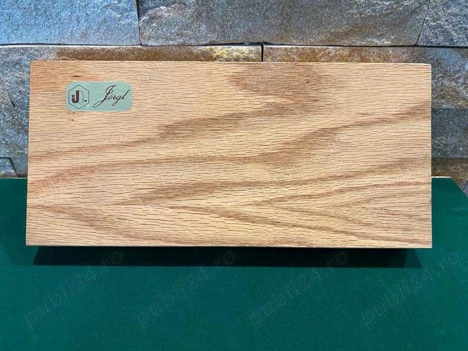 Set pentru curatat pipe de fumat, Jorgl, de colectie, in cutie de lemn