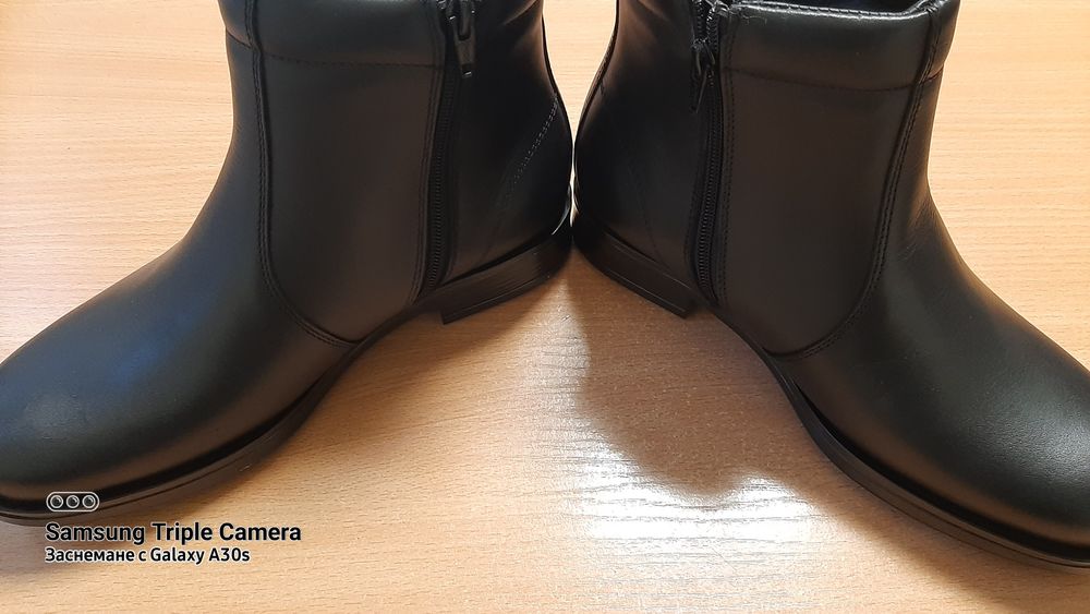 Боти-мъжки естествена кожа