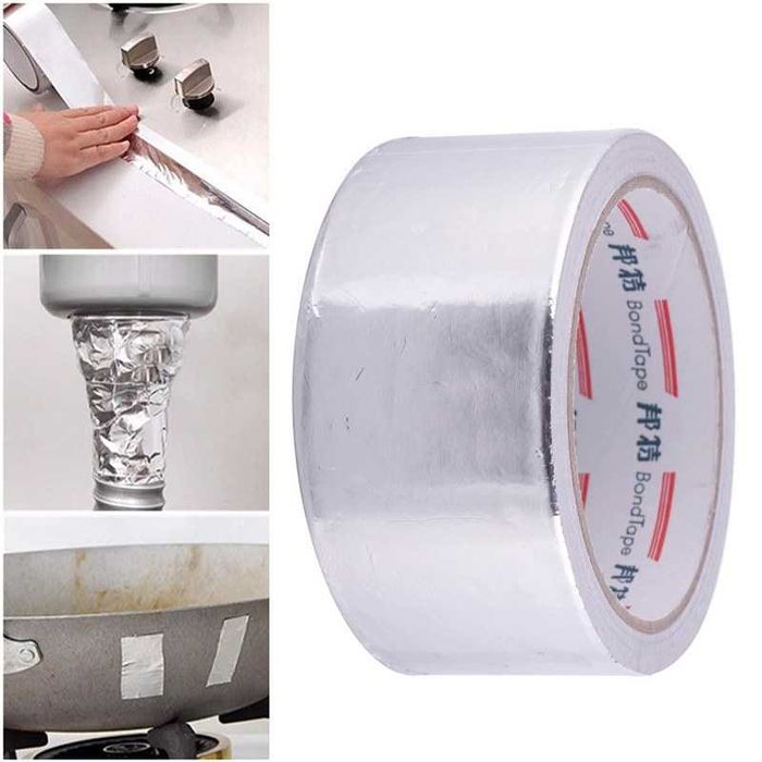 Здраво алуминиево тиско-изолационна термо и водоустойчива лента 10м