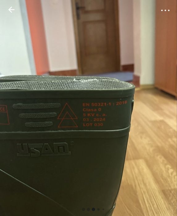Cizme usam electroizolante clasa 0,  nr 45